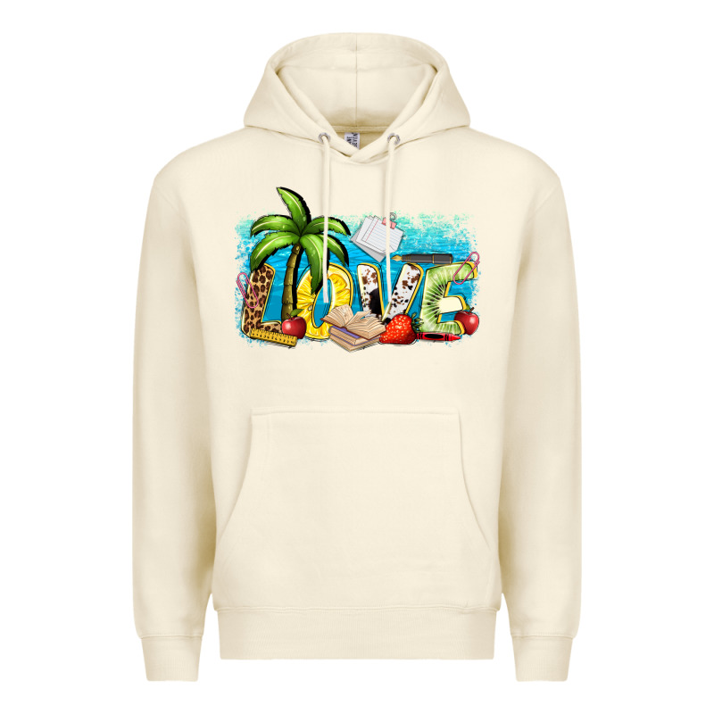 Love Summer Teacher Premium Hoodie by Zillion Design Studio | Teevron