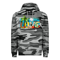 Slate Camo love summer teacher Premium Hoodie - Zillion Design Studio