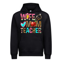 Black wife mom teacher Urban Hoodie - Zillion Design Studio