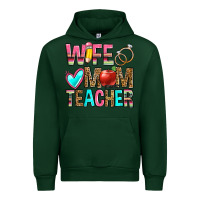 Forest Green wife mom teacher Urban Hoodie - Zillion Design Studio