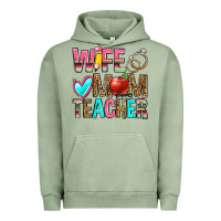 Pigment Oil Green wife mom teacher Urban Hoodie - Zillion Design Studio