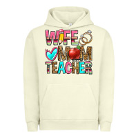 Pigment Pistachio wife mom teacher Urban Hoodie - Zillion Design Studio