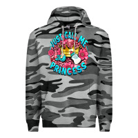 Slate Camo just call me princess Premium Hoodie - AdoDesignShop