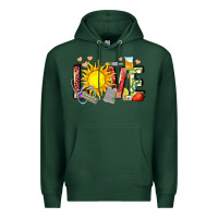 Sports Green love summer nurse Premium Hoodie - Zillion Design Studio