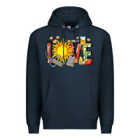 Navy love summer nurse Premium Hoodie - Zillion Design Studio