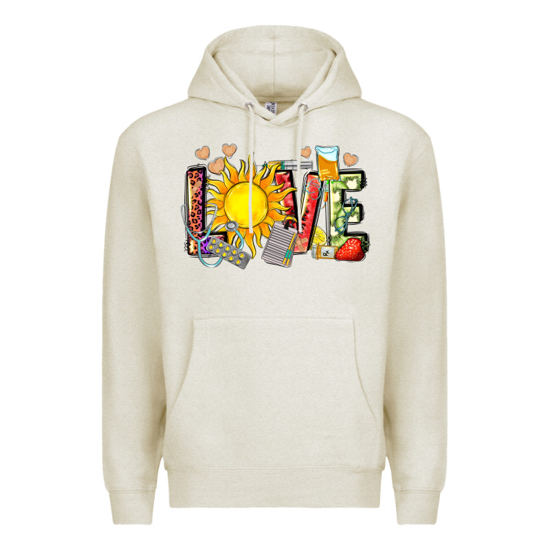Love Summer Nurse Premium Hoodie by Zillion Design Studio | Teevron