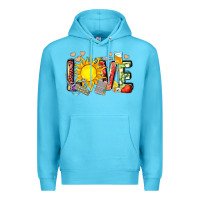 Ocean Blue love summer nurse Premium Hoodie - Zillion Design Studio