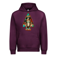 Mauve Wine arrowhead horse Urban Hoodie - RanaPortraitStore
