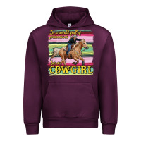 Mauve Wine in a world full of princesses be a cowgirl Urban Hoodie - RanaPortraitStore