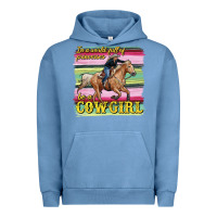 Pigment Pebble Blue in a world full of princesses be a cowgirl Urban Hoodie - RanaPortraitStore