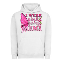 Pigment Lunar Rock I Wear Pink For My Mama with Butterfly Urban Hoodie - texasbilliewilder