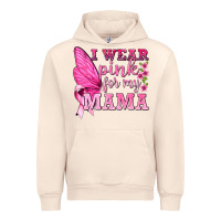 Sandshell I Wear Pink For My Mama with Butterfly Urban Hoodie - texasbilliewilder