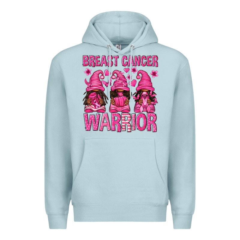 Breast Cancer Warrior Afro Gnomes Premium Hoodie by texasbilliewilder | Teevron