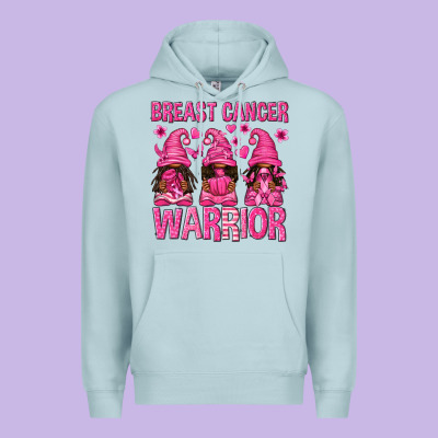 Breast Cancer Warrior Afro Gnomes Premium Hoodie Designed By Texasbilliewilder
