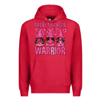 Cardinal Breast Cancer Warrior Afro Gnomes Premium Hoodie - texasbilliewilder