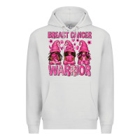 Dove Grey Breast Cancer Warrior Afro Gnomes Premium Hoodie - texasbilliewilder