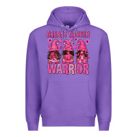 Purple Breast Cancer Warrior Afro Gnomes Premium Hoodie - texasbilliewilder