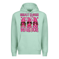 Seafoam Breast Cancer Warrior Afro Gnomes Premium Hoodie - texasbilliewilder