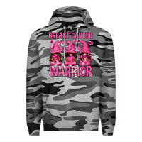Slate Camo Breast Cancer Warrior Afro Gnomes Premium Hoodie - texasbilliewilder