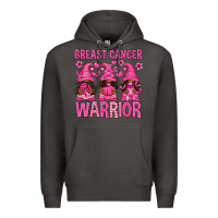 Smoke Breast Cancer Warrior Afro Gnomes Premium Hoodie - texasbilliewilder