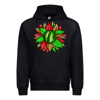 Black watermelon sunflower Urban Hoodie - Zillion Design Studio