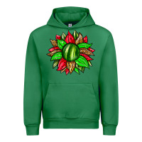 Emerald watermelon sunflower Urban Hoodie - Zillion Design Studio