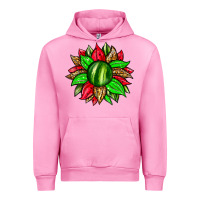 Fuchsia Pink watermelon sunflower Urban Hoodie - Zillion Design Studio