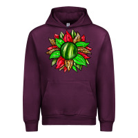 Mauve Wine watermelon sunflower Urban Hoodie - Zillion Design Studio