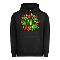 Pigment Black watermelon sunflower Urban Hoodie - Zillion Design Studio