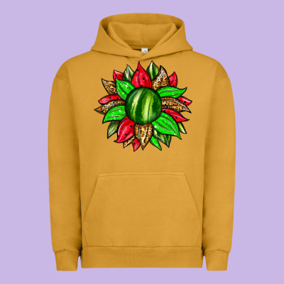 Watermelon Sunflower Urban Hoodie Designed By Zillion Design Studio