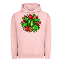 Pigment Salmon watermelon sunflower Urban Hoodie - Zillion Design Studio