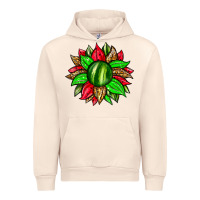 Sandshell watermelon sunflower Urban Hoodie - Zillion Design Studio