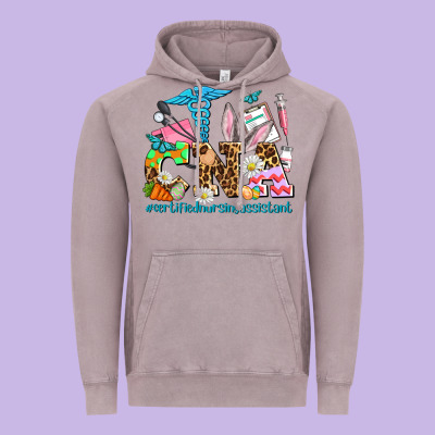 Easter Cna Certified Nursing Assistant Vintage Hoodie Designed By Adodesignshop