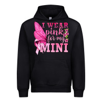 I Wear Pink For My Mini With Butterfly Urban Hoodie | Teevron