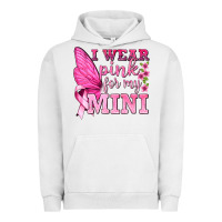 Pigment Lunar Rock I Wear Pink For My Mini with Butterfly Urban Hoodie - texasbilliewilder
