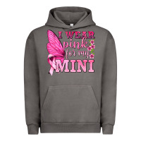 Pigment Tornado I Wear Pink For My Mini with Butterfly Urban Hoodie - texasbilliewilder