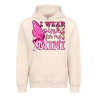 Sandshell I Wear Pink For My Mini with Butterfly Urban Hoodie - texasbilliewilder