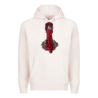 Pale Pink gobble head Premium Hoodie - RanaPortraitStore