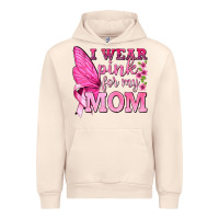 Sandshell I Wear Pink For My Mom with Butterfly Urban Hoodie - texasbilliewilder
