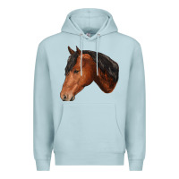 Blue Mist horse Premium Hoodie - RanaPortraitStore