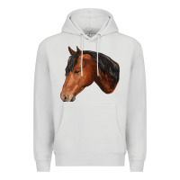 Dove Grey horse Premium Hoodie - RanaPortraitStore