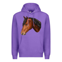 Purple horse Premium Hoodie - RanaPortraitStore