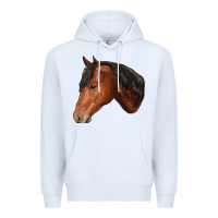 White horse Premium Hoodie - RanaPortraitStore