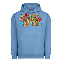 Pigment Pebble Blue p.e. teacher Urban Hoodie - Zillion Design Studio
