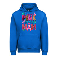 Cobalt I Wear Pink For My Mom with Butterfly Urban Hoodie - texasbilliewilder