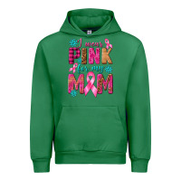 Emerald I Wear Pink For My Mom with Butterfly Urban Hoodie - texasbilliewilder