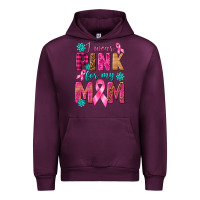 Mauve Wine I Wear Pink For My Mom with Butterfly Urban Hoodie - texasbilliewilder