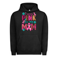 Pigment Black I Wear Pink For My Mom with Butterfly Urban Hoodie - texasbilliewilder
