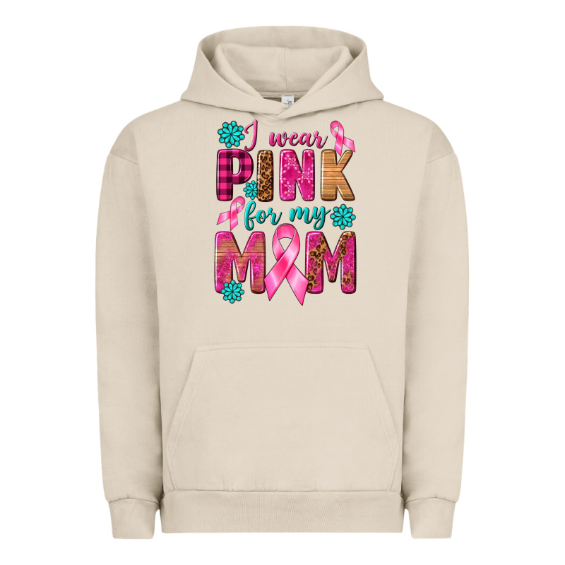 I Wear Pink For My Mom With Butterfly Urban Hoodie by texasbilliewilder | Teevron