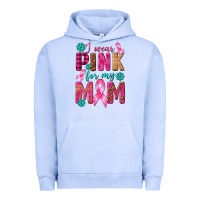 Pigment Grape Ice I Wear Pink For My Mom with Butterfly Urban Hoodie - texasbilliewilder